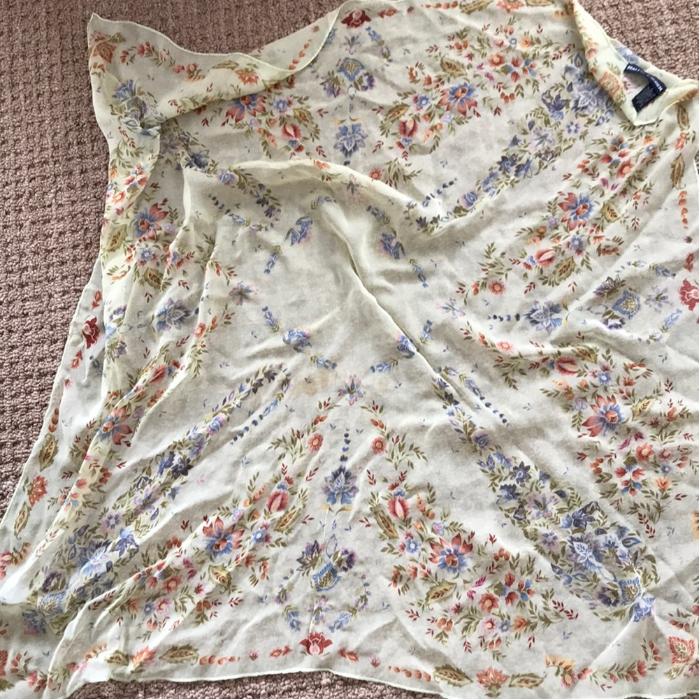 Ralph Lauren silk floral scarf